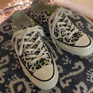 Leopard Print Converse - Size 7.5